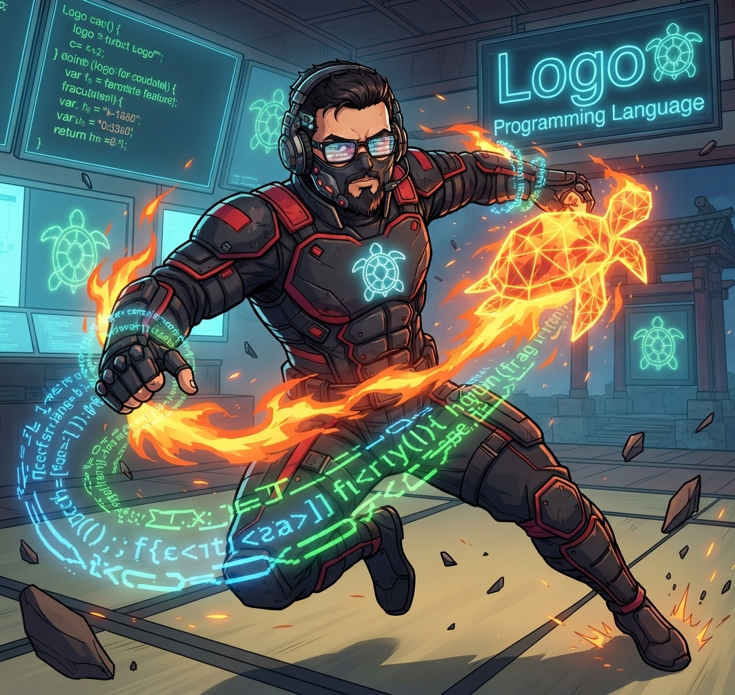 A Arte da Tartaruga: Por que a Linguagem Logo ainda ensina lições valiosas aos arquitetos modernos 🐢