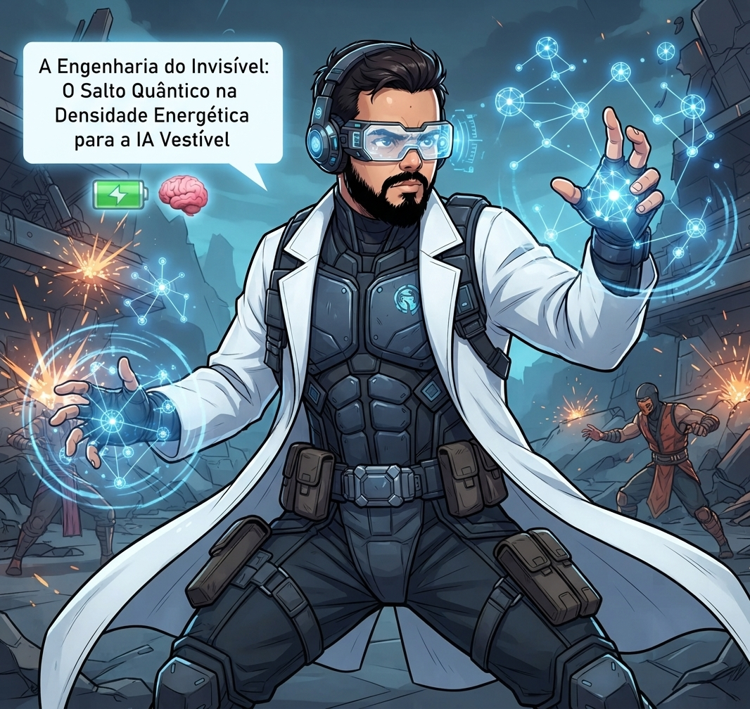 A Engenharia do Invisível: O Salto Quântico na Densidade Energética para a IA Vestível 🔋🧠