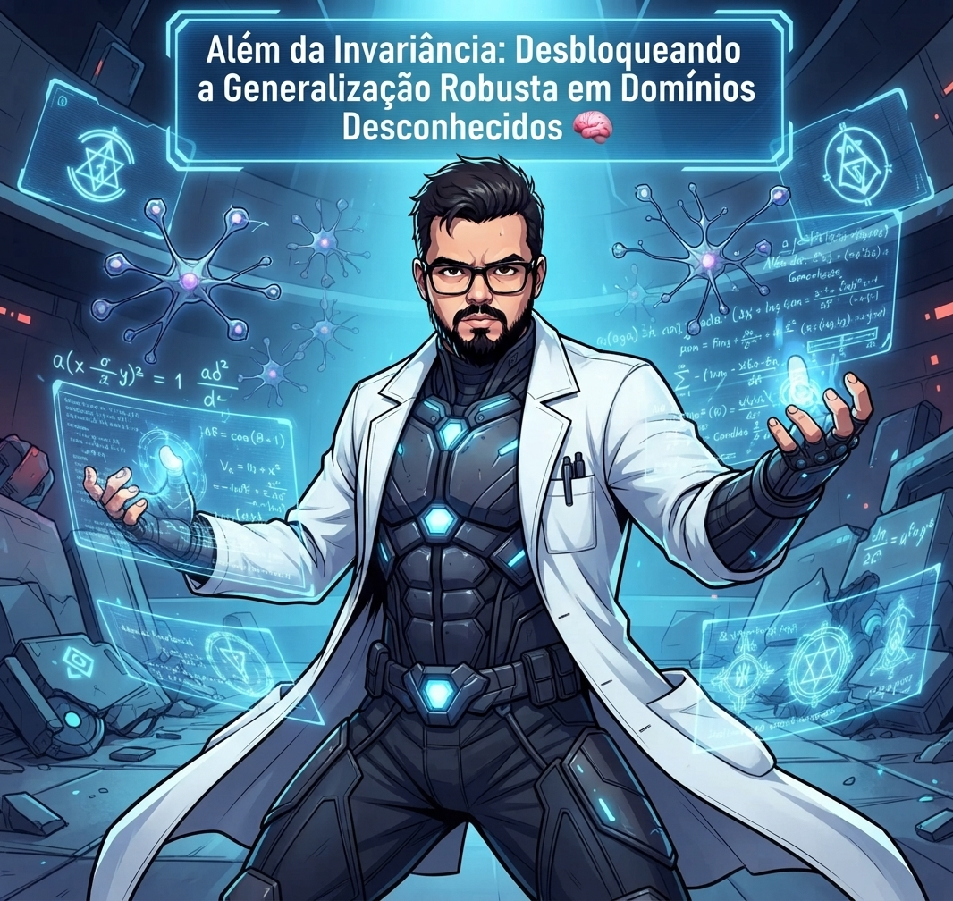 Além da Invariância: Desbloqueando a Generalização Robusta em Domínios Desconhecidos 🧠