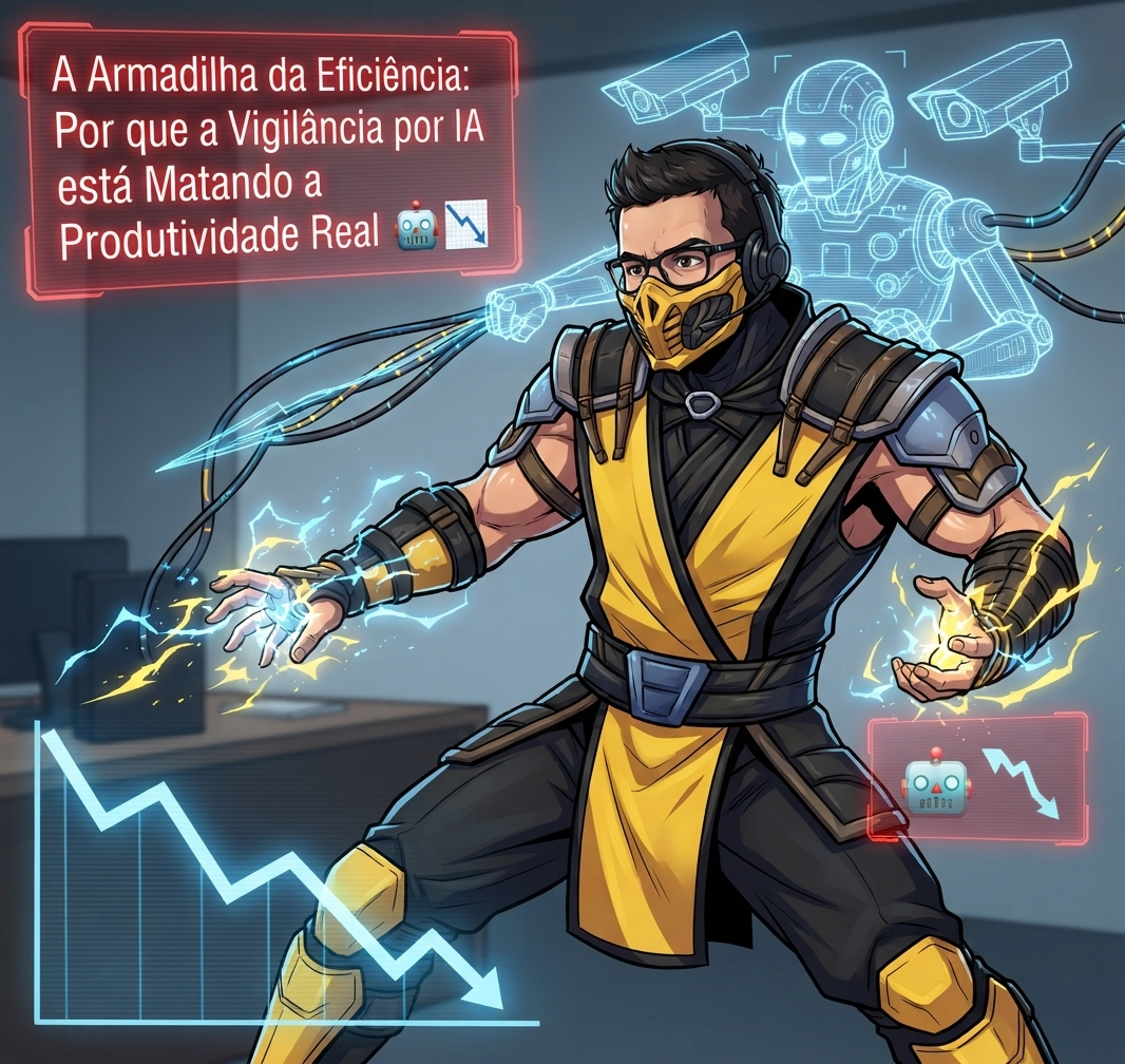 A Armadilha da Eficiência: Por que a Vigilância por IA está Matando a Produtividade Real 🤖📉
