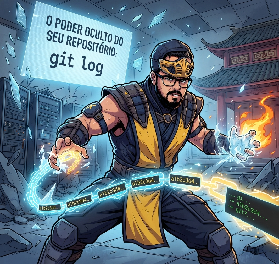 O Poder Oculto do seu Repositório: Por que o comando git log é o 