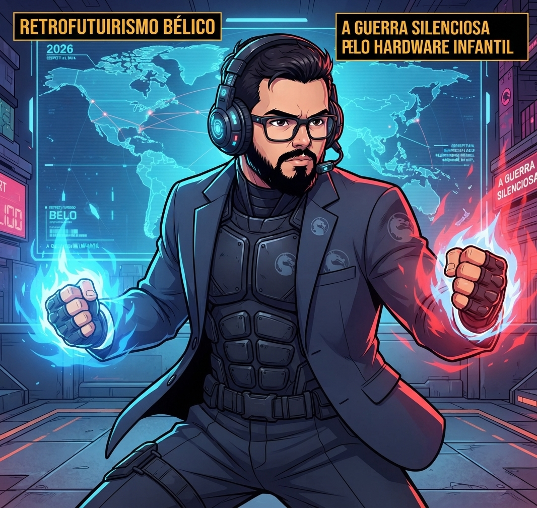 Retrofuturismo bélico: A guerra silenciosa pelo hardware infantil na geopolítica de 2026